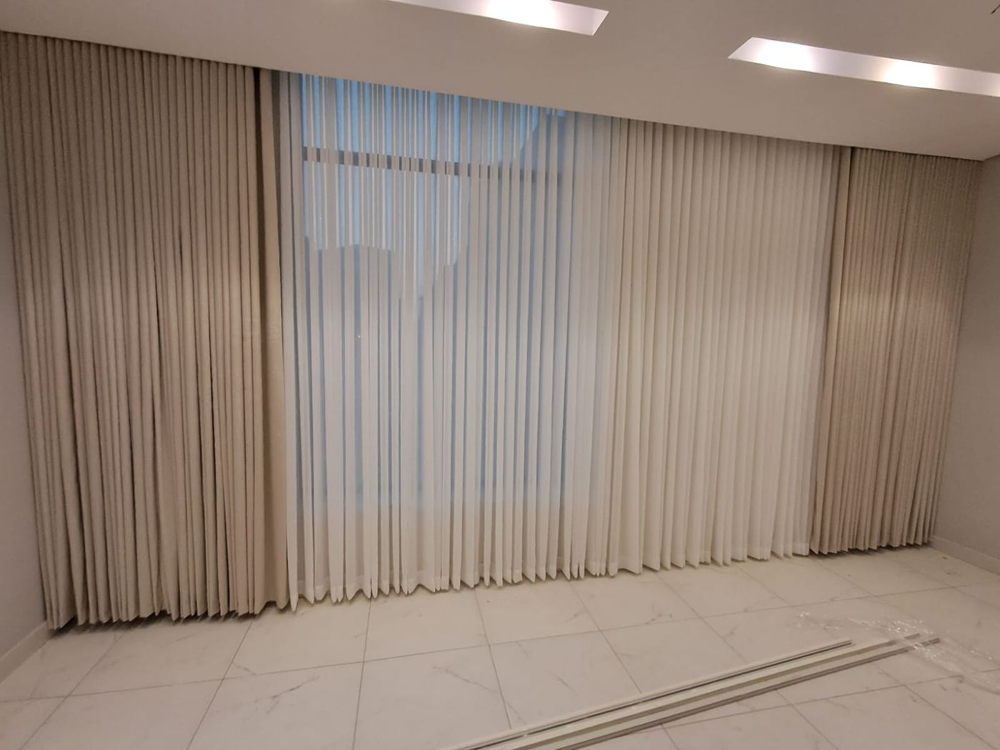 Full height curtains